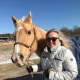 Lucia still spends quality time with Butterscotch – just not in the saddle yet.