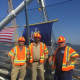 New Tappan Zee workers James Stach, left, Tommie Sturkey, middle, and Michael Rucano, right.
