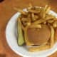 The classic combo of a burger and fries at River View East in Elmwood Park.
