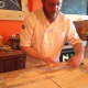 Making the fresh pappardelle at Osteria Romana in Norwalk.