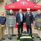 Firehouse Subs presents the Park Ridge Fire Department with new turnout gear at a ceremony in Totowa.