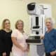 From left, Amanda Collado, RT(R)(M), Women’s Imaging Supervisor; Janet McComb, MPA, Regional Director, Imaging Services; and Lori Lade, RT(R)(M), Mammography Technologist.