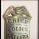 The first Suffern Police Chief's badge from 1896