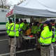 The morning's CERT briefing for the May Day 5K road race to kick off the Wilton Go Green Festival.