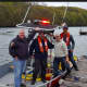 A cleanup crew on the water with State Reps. Ben McGorty and Jason Perillo