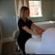 A guest receiving a treatment at New Beauty Wellness, which recently opened in Westport