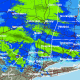 A radar image of the winter storm at 10 a.m. Sunday.
