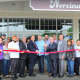 A ribbon-cutting ceremony for the grand opening of Norcina restaurant in New City.