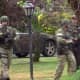 Rifle-carrying SWAT team members at Deptford Township standoff. (Courtesy CBS Eyewitness News Philly)