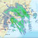 A radar image of the storm system at about 8:30 a.m. on Martin Luther King Jr. Day, Monday, Jan. 17.