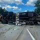 Tractor-Trailer Overturns As Ruptured Fuel Tank Causes Massive Spill On Route 80 (PHOTOS)