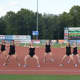 Dancers from the Seven Star School performing one of their routines at Dutchess Stadium.