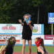 Dancers from the Seven Star School perform one of their routines at the Hudson Valley Renegades game.