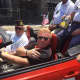 Jim Durkin behind the wheel in Totowa's Memorial Day parade.
