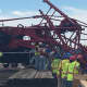 Another shot of the crane that collapsed onto the Tappan Zee Bridge Tuesday afternoon.