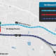 A map provided by the New York State Thruway Authority shows specific lane and ramp closures.
