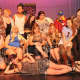 The cast of "The Great American Trailer Park Musical," Old Library Theatre.