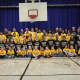 Athletes who participated in the West Milford Special Olympics basketball program this year pose for a team photo.