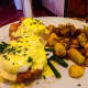 Tuscan-style poached eggs are a brunch staple at the Beacon Falls Cafe in Beacon.