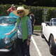 A resident from Atria with the classic cars.