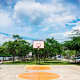Febrillet said he gets more business from portraits, but enjoys taking photos like this basketball court near Coco Beach in Costa Rica.