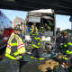 Of the 41 passengers on the bus, 18 were taken to area hospitals with non-life-threatening injuries.