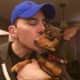 Cesar Deidan of Rochelle Park was reunited with his miniature pinscher, Lexi, who survived Snowstorm Stella.