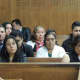 Sandra Munoz-Molina's loved ones in the Hackensack courtroom today.