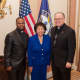 Rev. Nathaniel Demosthene (left) served as Guest Chaplain and performed the opening prayer on the House floor on Wednesday, Jan, 12. He is pictured here with Rep. Nita Lowey and the Chaplain of the House of Representatives Reverend Patrick J. Conroy,