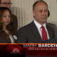 Mark Barden introduces President Barack Obama at the White House on Tuesday.