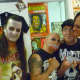 The Misfits and their fans in Hastings at Clockwork Records.