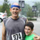 Louis Schwartz of Dobbs and son Daniel, 11, competed in the Dobbs Ferry 5K.