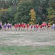 New Canaan girls, in red, run against Wilton and New Fairfield.