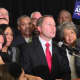 Astorino gives his victory speech to supporters.