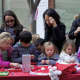 Children make crafts at the Rye Chamber of Commerce Mistletoe Magic festival.