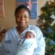 Mother Respy Okang and her New Year's baby boy Andrew at St. John's Riverside Hospital.