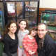 (From L to R) Laura, Zoe, Camryn and Michael Ivler especially enjoyed learning about the ferret.