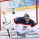 U.S. goalie Jonathan Quick stopped 30 shots in Friday's 1-0 loss to Canada in the semifinals of the Winter Olympics in Sochi, Russia.