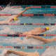 From top, Connor Rainey, Bobby McDowell and Tommy Kealy compete in the backstroke.