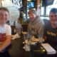Masters School students George Corrigan of Hastings-on-Hudson, Michael Fitzgerald of Dobbs Ferry and Nick Vern of Mamaroneck  watched Mets opening day at Doubleday's restaurant Monday, March 31.

