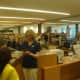 Members of the Ridgefield community explore the new library.