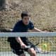 Harry Solomon of Bedford approaches the net. He plays No. 2 singles and No. 1 doubles for the unbeaten Cavaliers.