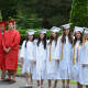 Members of Fox Lane High School's Class of 2014 line up for their commencement.