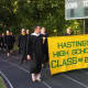 The Hastings High School faculty and administration carry the school colors.