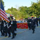 Bedford Hills firefighters march in the parade.