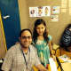 Rabbi Jeremy Wiederhorn with a child from Ashkelon whose summer camp was moved to a bomb shelter.