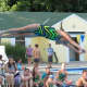 Willowbrook diver Megan Bobko lays out for a dive.
