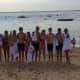 Teen  swimmers dove into Long Island Sound to raise funding for cancer research and awareness at the Swim Across America-Long Island Sound Swim on July 26.