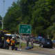 Exit 21 on I-95 remains closed Thursday afternoon. 