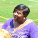 Ray Rice's mother, seen here at last year's Ray Rice Day, was on hand for Saturday's jersey retirement ceremony.
